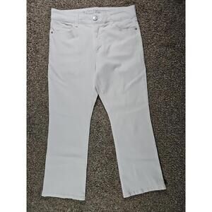 Gloria Vanderbilt Tummy Sculpt Ankle Boot Sz 10 White Jeans
